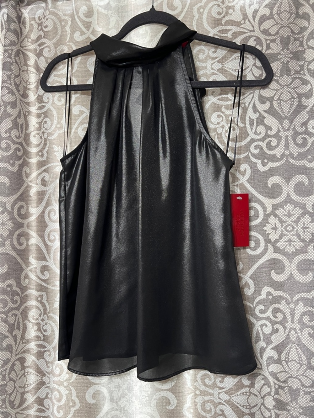 Jennifer Lopez Black Shimmery Halter Neck Women’s Top